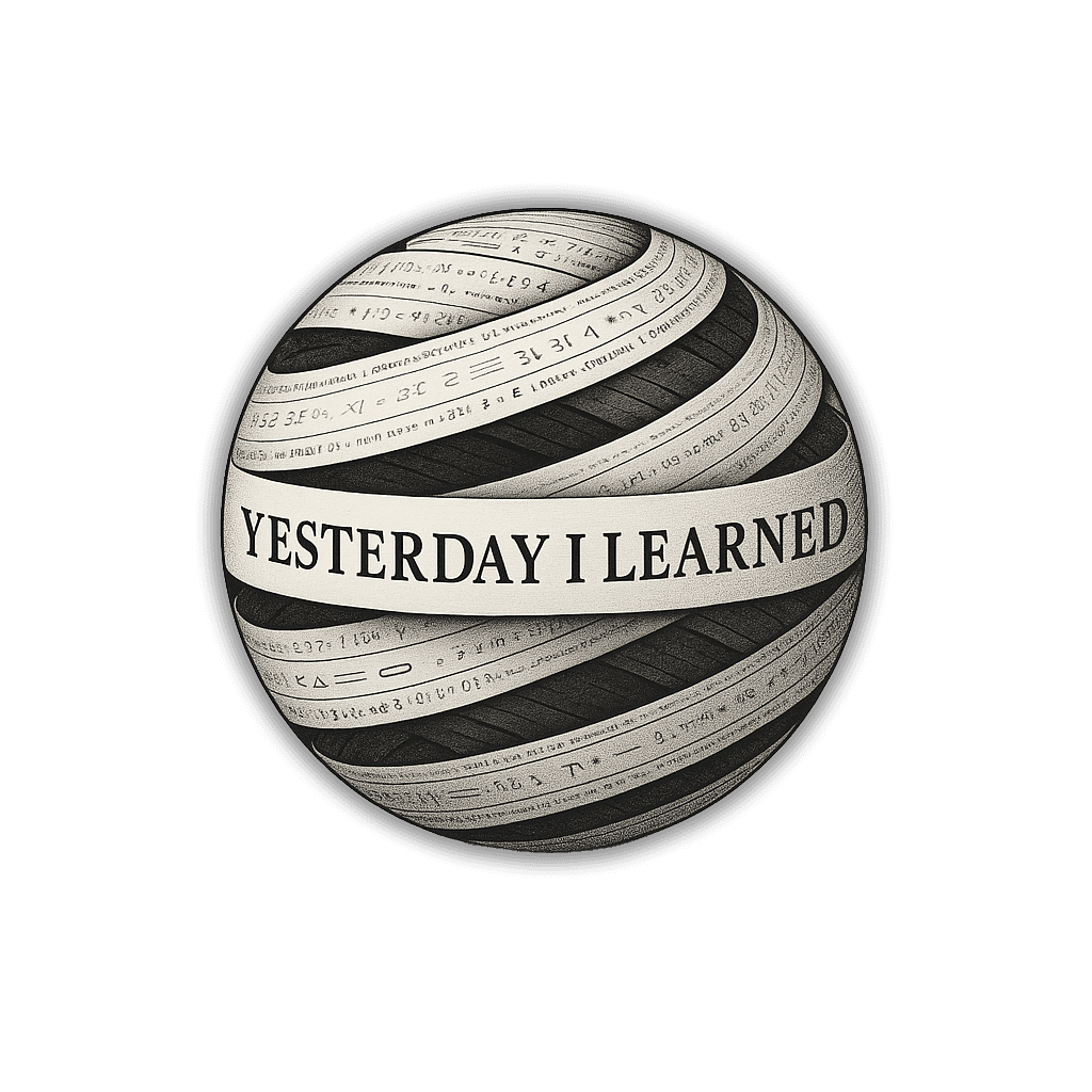 Yesterday I Learned globe logo